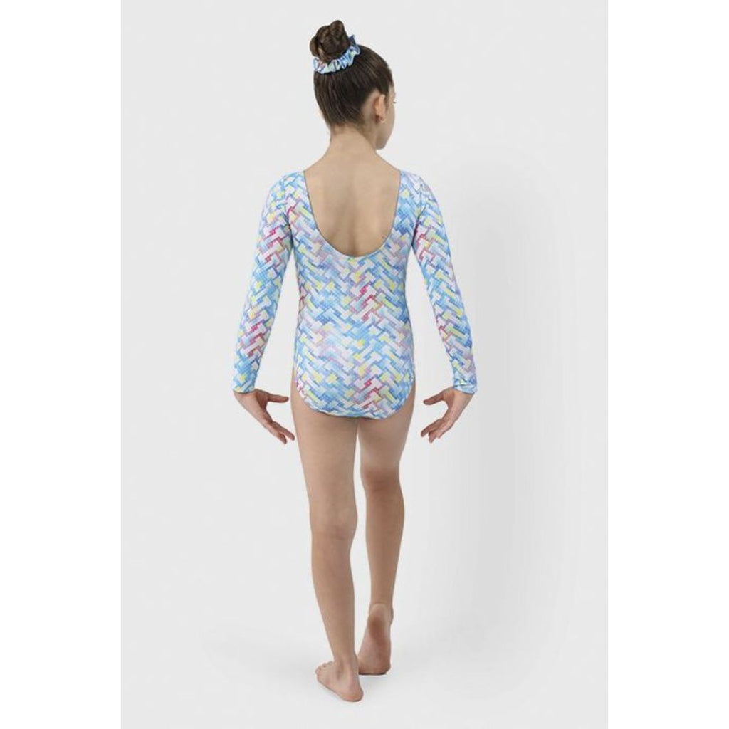 Mondor Dumbbells Printed Long-Sleeved Leotard