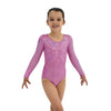 Mondor Metallic Pink Long-Sleeved Leotard