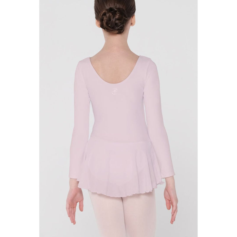 Wear Moi Pink Fantaisie Long Sleeved Skirted Leotard