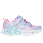 Skechers Lavender Heart Jewels Infinite Heart Lights Children's Sneaker