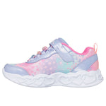 Skechers Lavender Heart Jewels Infinite Heart Lights Children's Sneaker