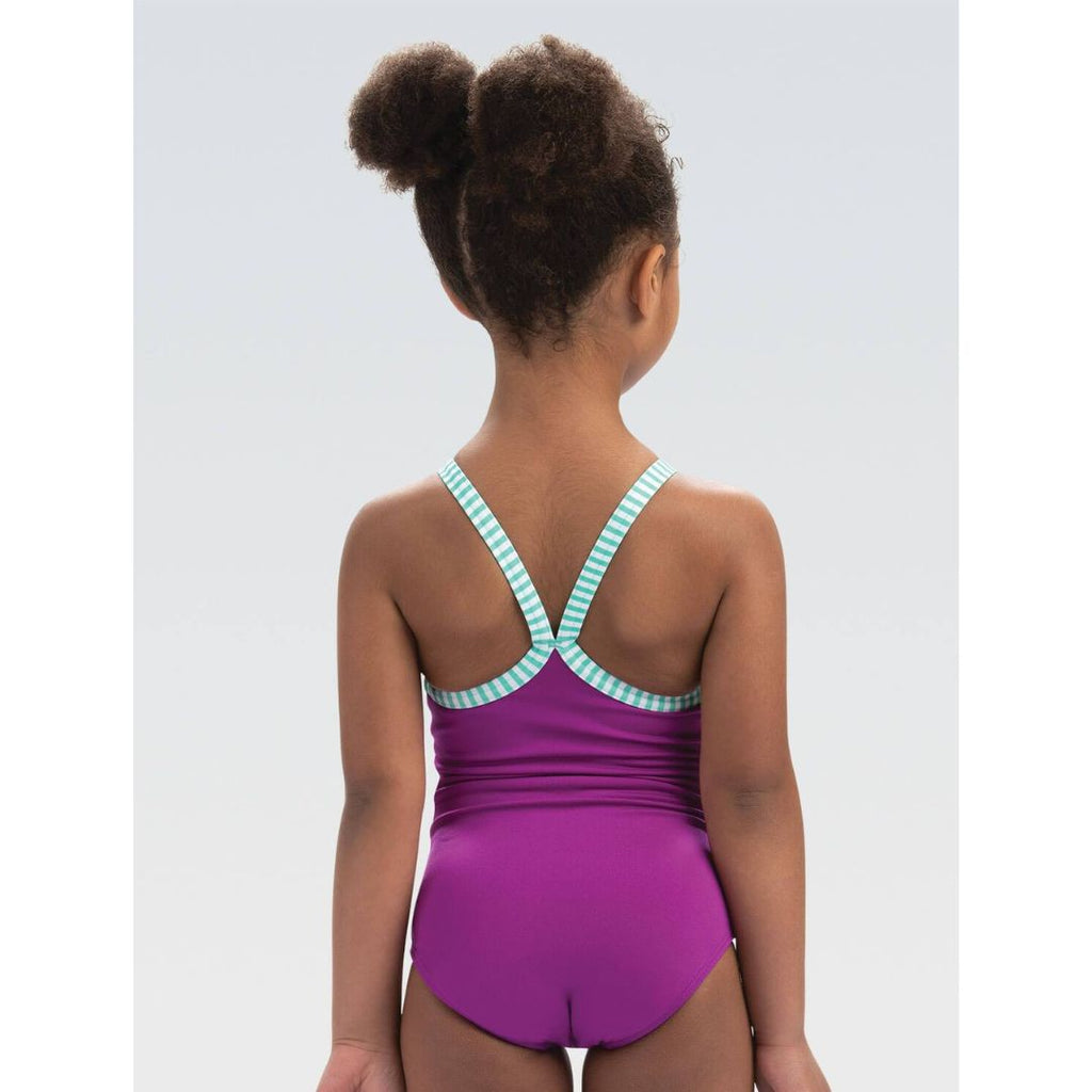 Dolfin Purple One Piece Toddler Swimsuit
