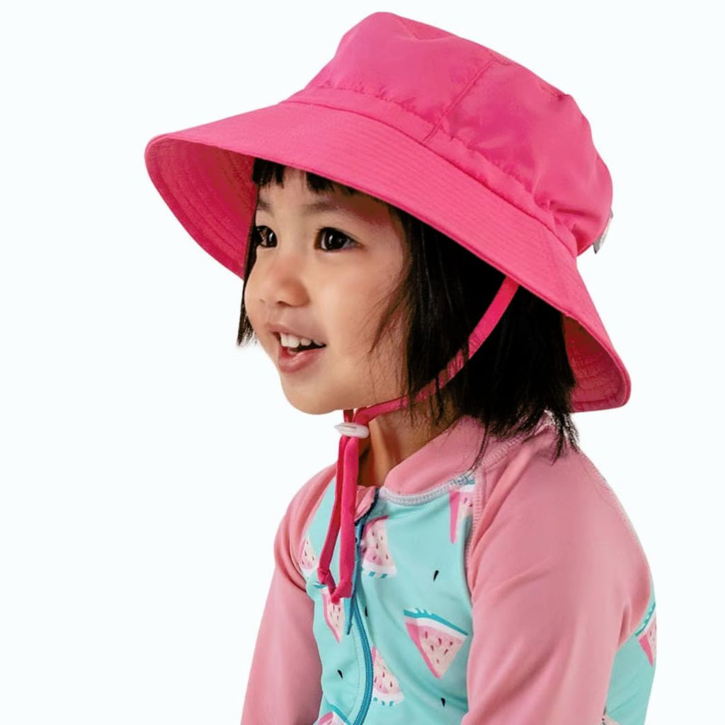 Jan & Jul Watermelon Pink Aqua Dry Bucket Hat