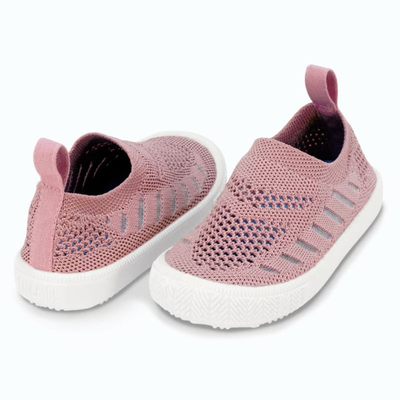 Jan & Jul Pale Pink Knit Slip On Shoes