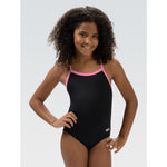 Dolfin Black Uglies Criss-Cross Back One Piece Swimsuit