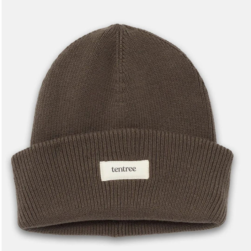 tentree Black/Olive Green Cotton Patch Beanie