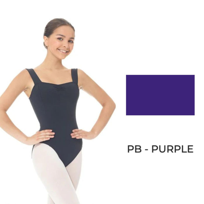 Mondor Adult Purple Matrix Wide Strap Leotard