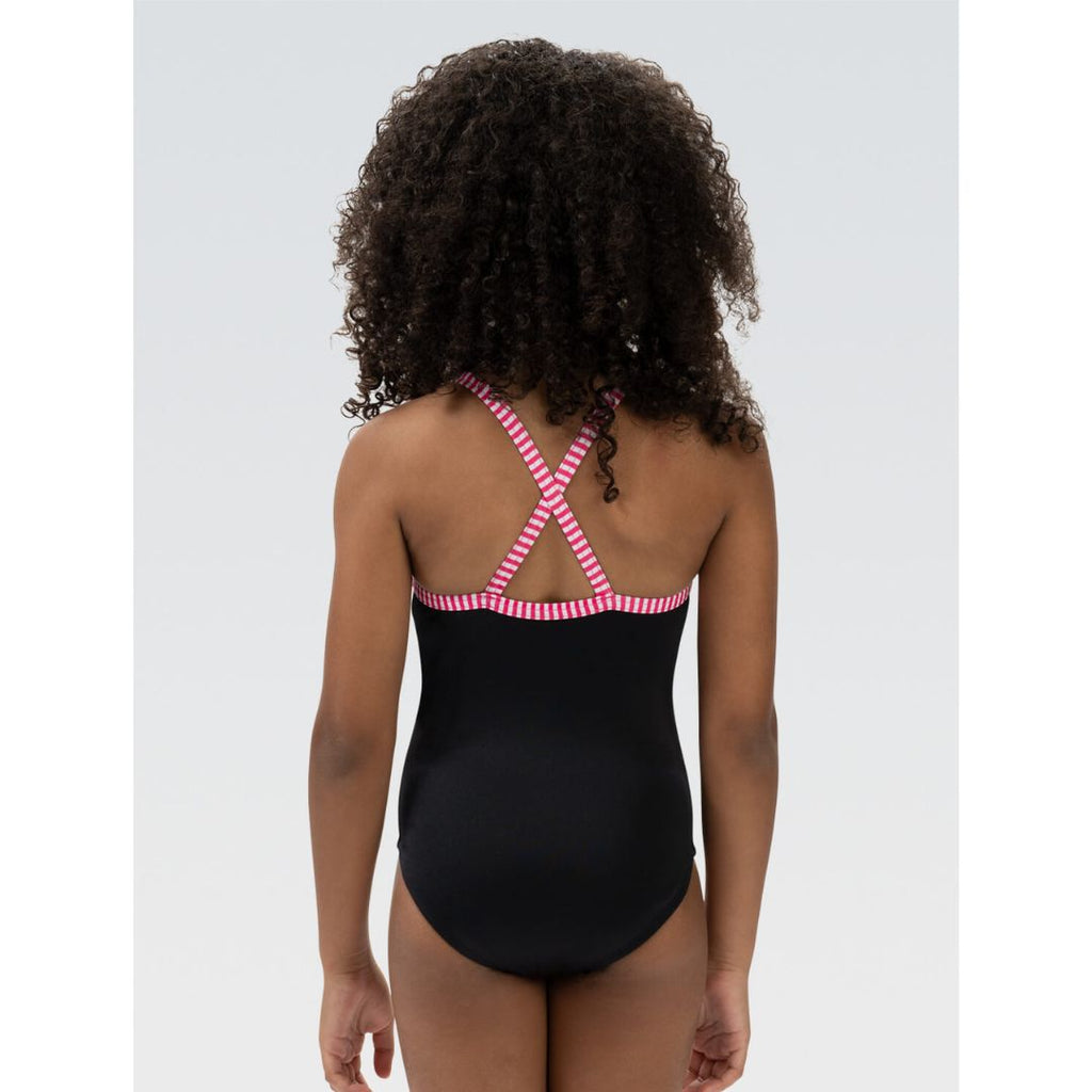 Dolfin Black Uglies Criss-Cross Back One Piece Swimsuit