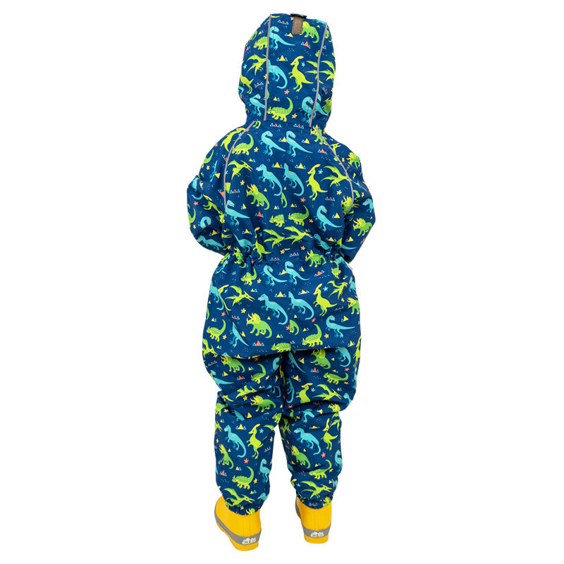 Jan & Jul Dinoland Cozy-Dry Fleece Lined Rain Play Suit