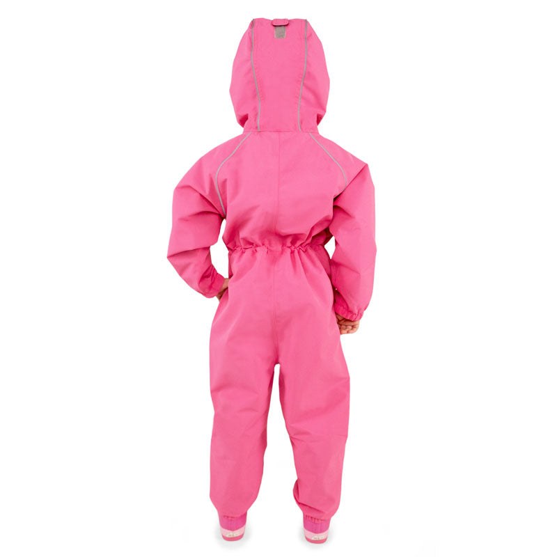 Jan & Jul Watermelon Pink Cozy-Dry Fleece Lined Rain Play Suit