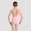 Mirella Pink Kaleidoscope 3/4 Sleeve Leotard
