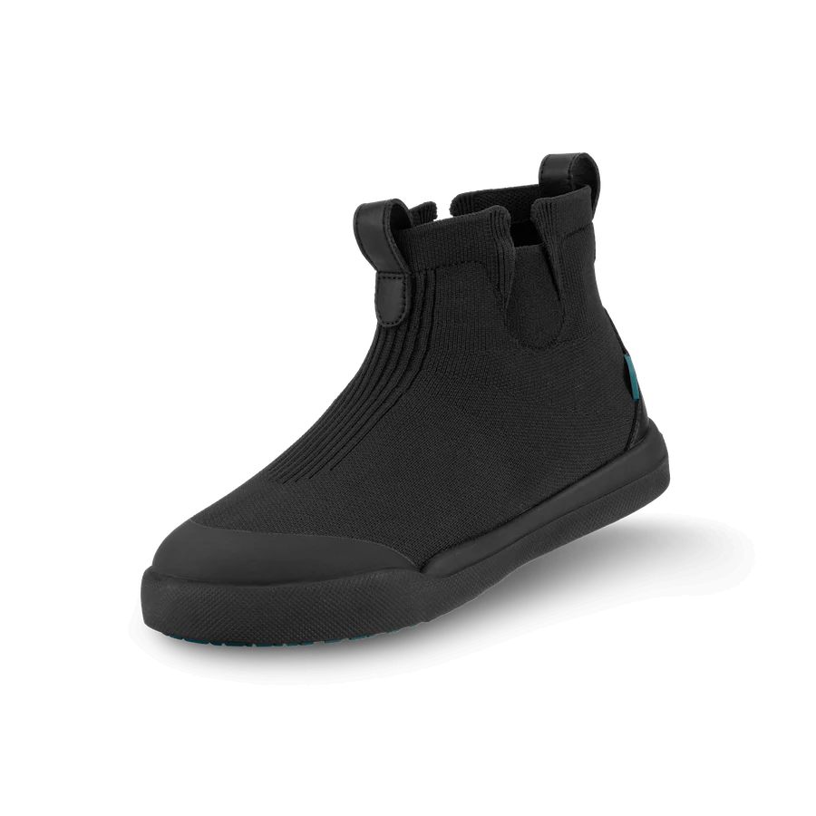 Vessi Asphalt Black on Black Children's Chelsea Sneaker