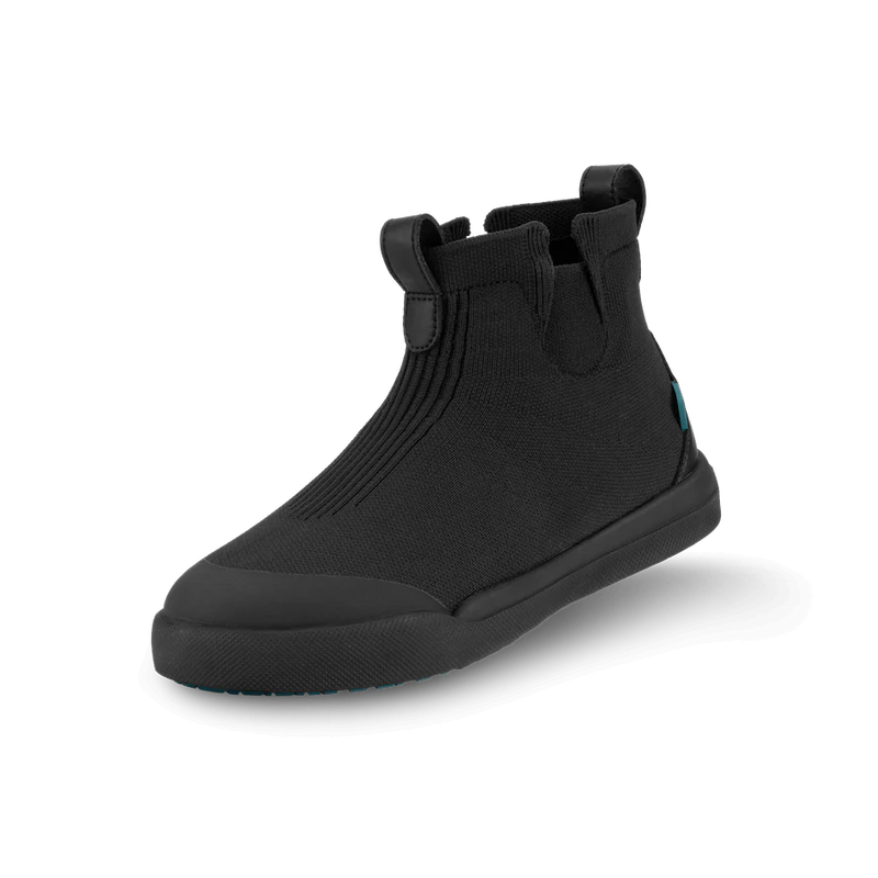 Vessi Asphalt Black on Black Children's Chelsea Sneaker