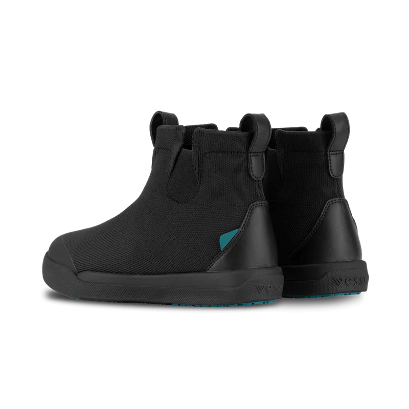 Vessi Asphalt Black on Black Children's Chelsea Sneaker