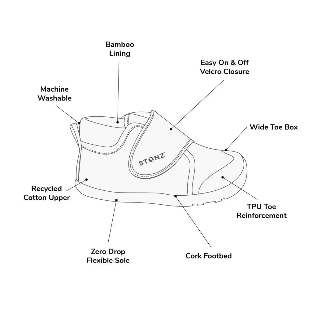 Stonz Dusty Rose Cruiser Natural Toddler Shoe