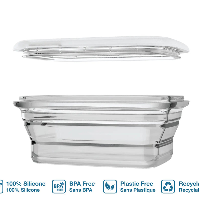 Minimal Clear Collapsible 660ml Container