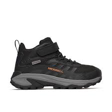 Merrell Black/Orange Moab Speed Mid 2 A/C Waterproof Youth Hiker