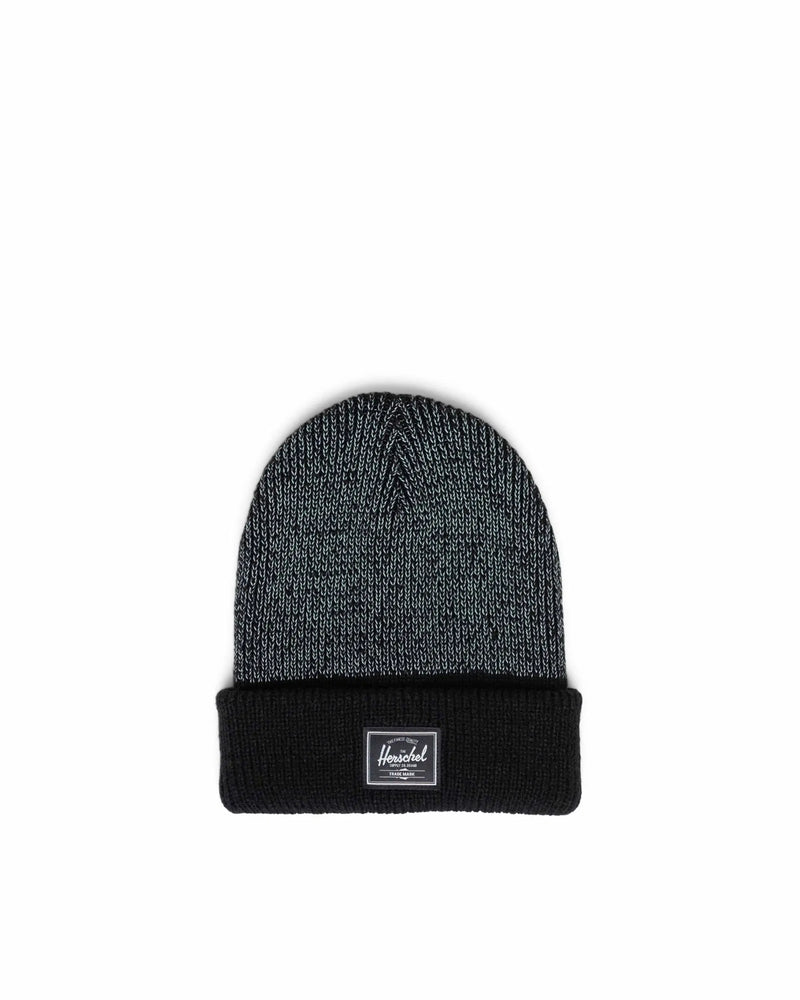 Herschel Black Reflective Elmer Kids Beanie