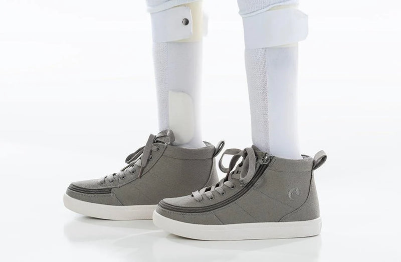 Billy Dark Grey Classic High Top Children's Sneaker