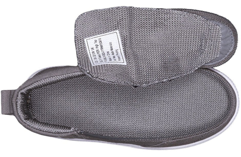 Billy Dark Grey Classic High Top Children's Sneaker