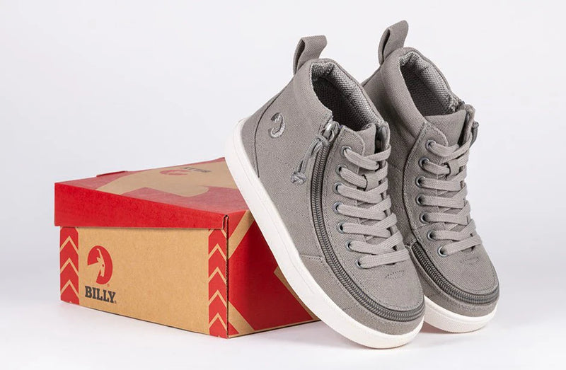 Billy Dark Grey Classic High Top Children's Sneaker