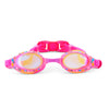 Bling2O Pink/Orange Glimmering Gems Kids Swim Goggles