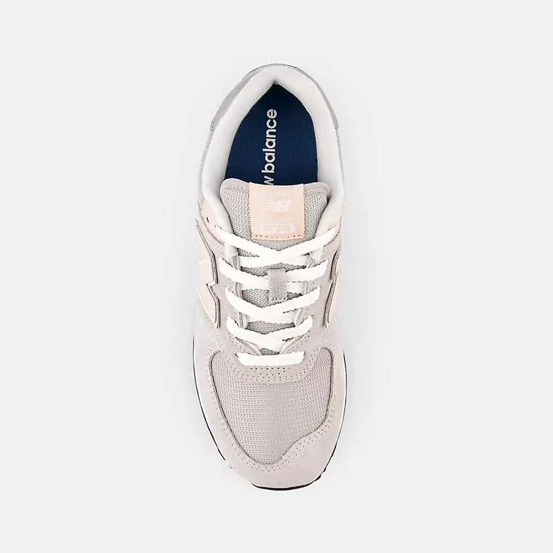 New Balance Rain Cloud/Pink Haze 574 Youth Sneaker