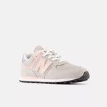 New Balance Rain Cloud/Pink Haze 574 Youth Sneaker