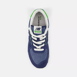 New Balance Navy/Alpine Green 574 Youth Sneaker