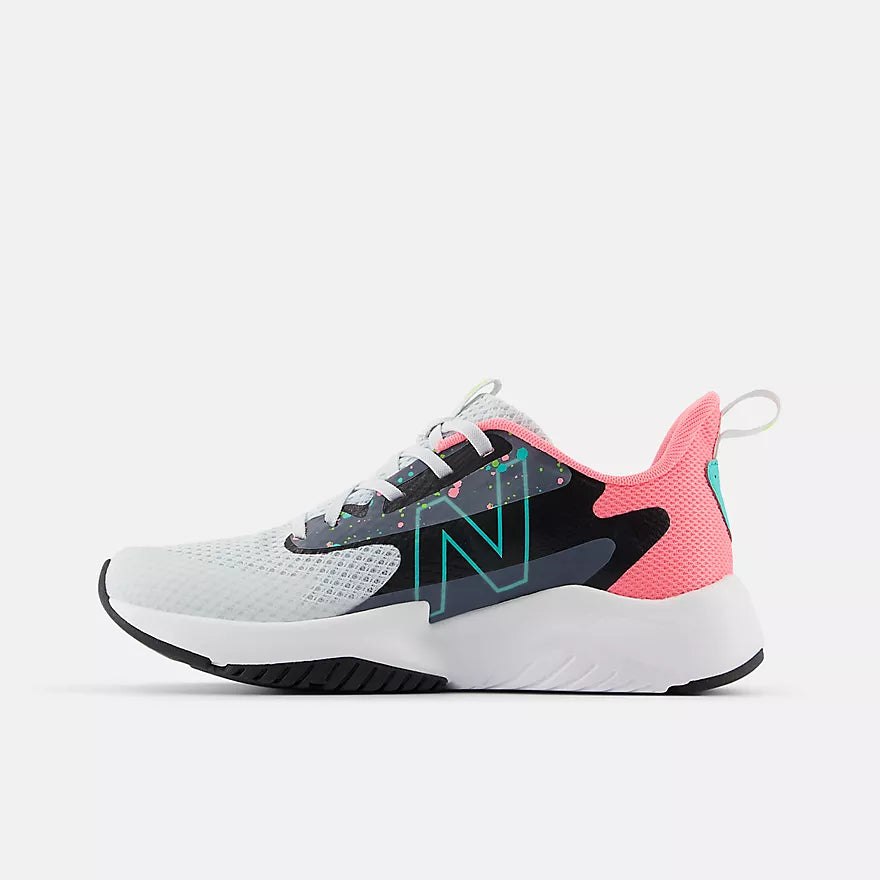 New Balance Quartz Grey Rave Run Youth Sneaker