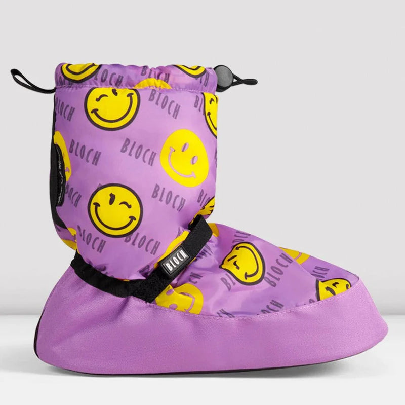 Bloch Children's Smiley Printed High Warm Up Booties