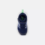 New Balance Navy Rave Run v2 Bungee Lace Toddler Sneaker