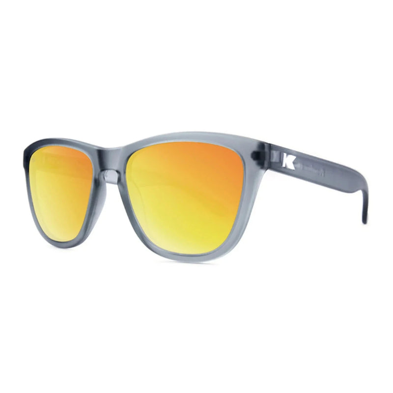 Knockaround Frosted Grey/Red Sunset Premium Polarized Sunglasses