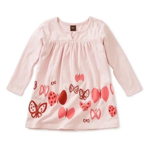 Tea Collection Butterflies Graphic Baby Dress