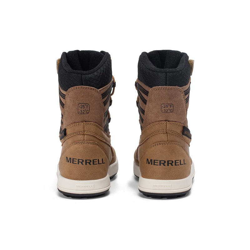 Merrell Wheat/Black Snow Bank 5.0 Children’s/Youth Waterproof Snow Boot
