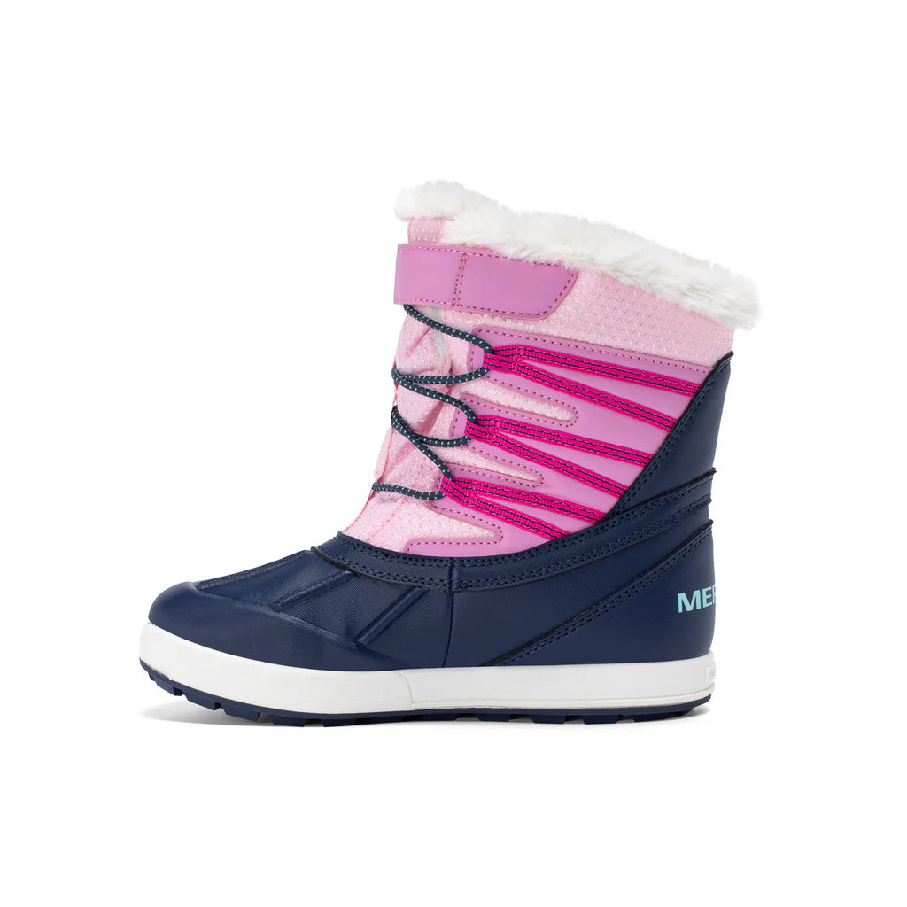 Merrell Navy/Pink Snow Bank 5.0 Children’s/Youth Waterproof Snow Boot