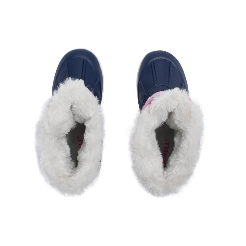 Merrell Navy/Pink Snow Bank 5.0 Children’s/Youth Waterproof Snow Boot