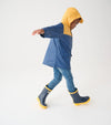 Hatley Yellow/Navy Zip-Up Mariner Rain Jacket