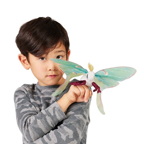 Folkmanis Luna Moth Finger Puppet