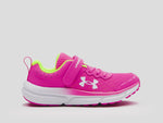 Under Armour Rebel Pink/High Vis Yellow/White Assert 10 A/C Children’s Sneaker