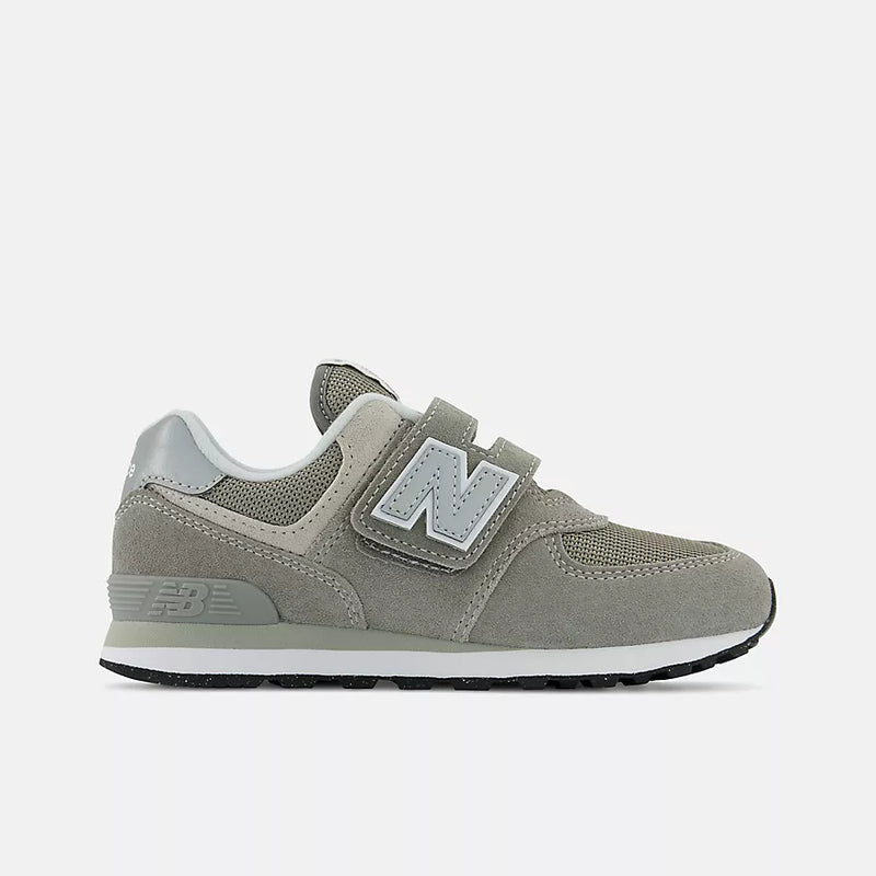 New Balance Grey 574 Core Hook & Loop Children’s Sneaker