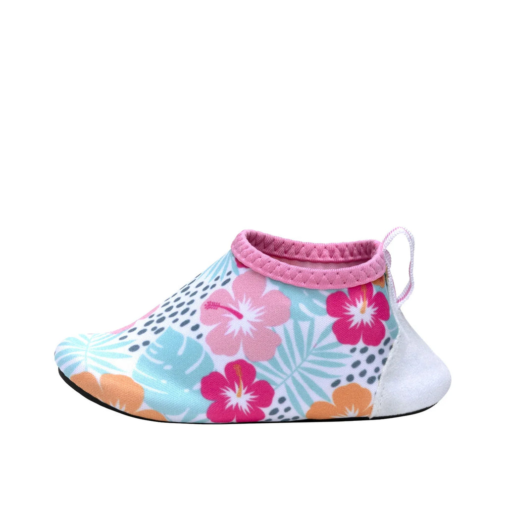 Robeez Tropical Hibiscus Aqua Shoe