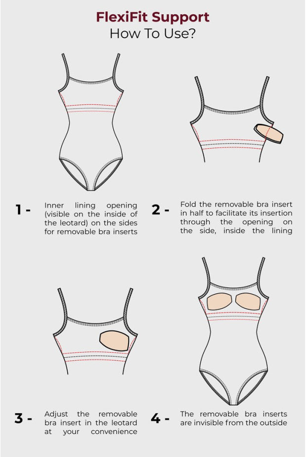 Wear Moi Ladies Black Removable Bra Insert