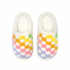 Living Royal Adult Rainbow Checker Slippers