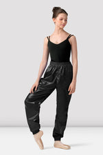 Bloch Mirella Ladies Black Metallic Zephyr Ripstop Pants