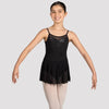 Bloch Mirella Black Glow Scoop Neck Skirted Leotard