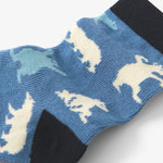 Little Blue House Blue Polar Bears Crew Socks