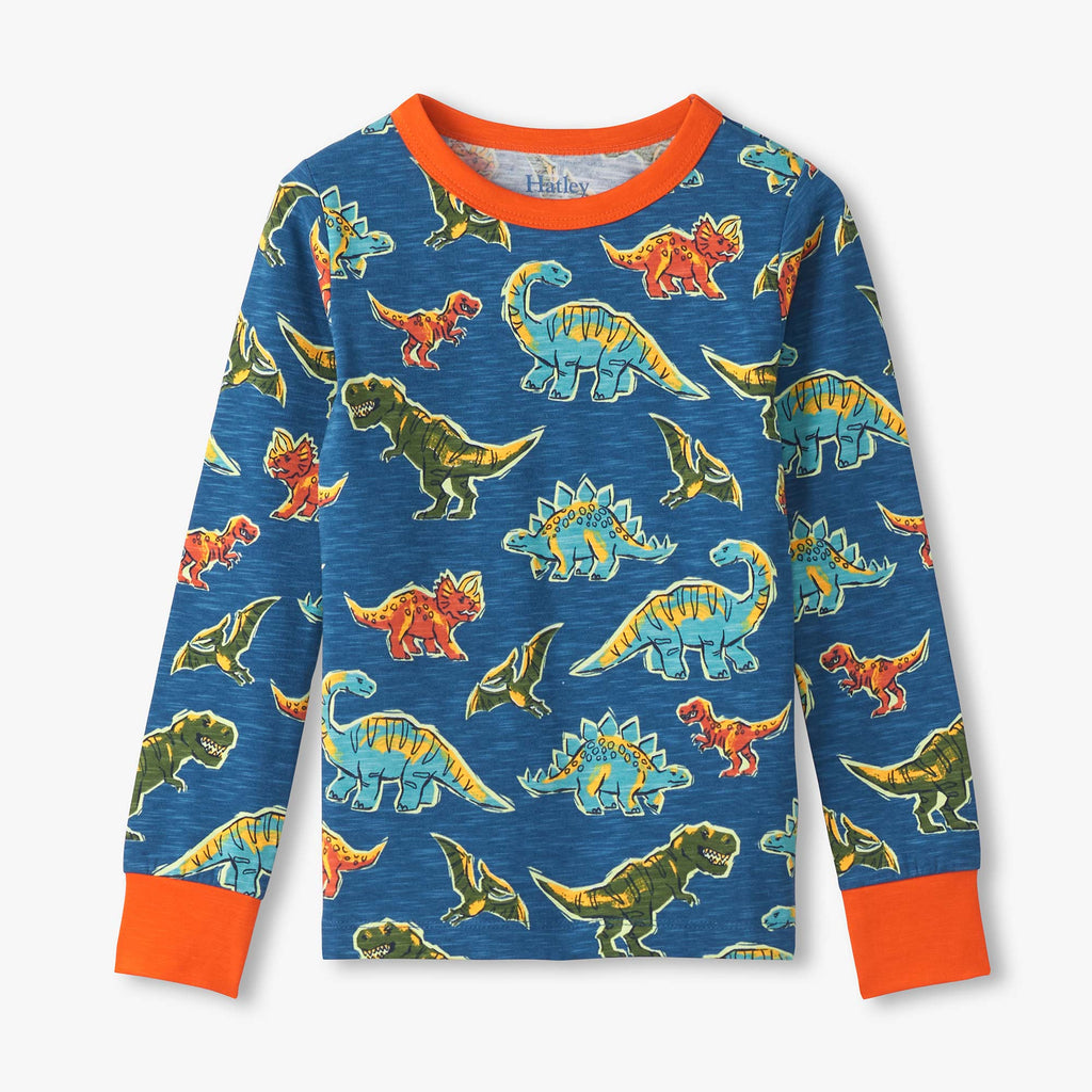 Hatley Dino Roar Cotton Pajama Set