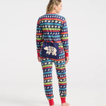 Little Blue House Navy Fair Isle Adult Union Suit