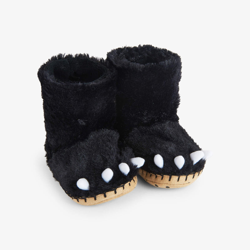 Little Blue House Black Bear Paw Slippers